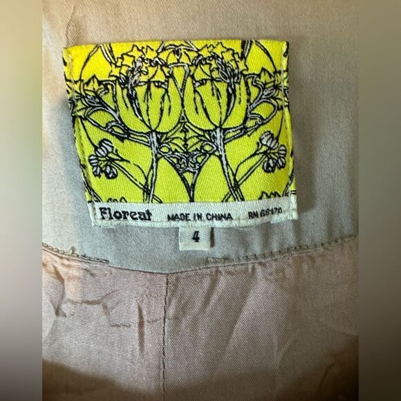 Anthropologie Floreat Embroidered Finch & Thistle Bow Shift Dress - Picture 10 of 11